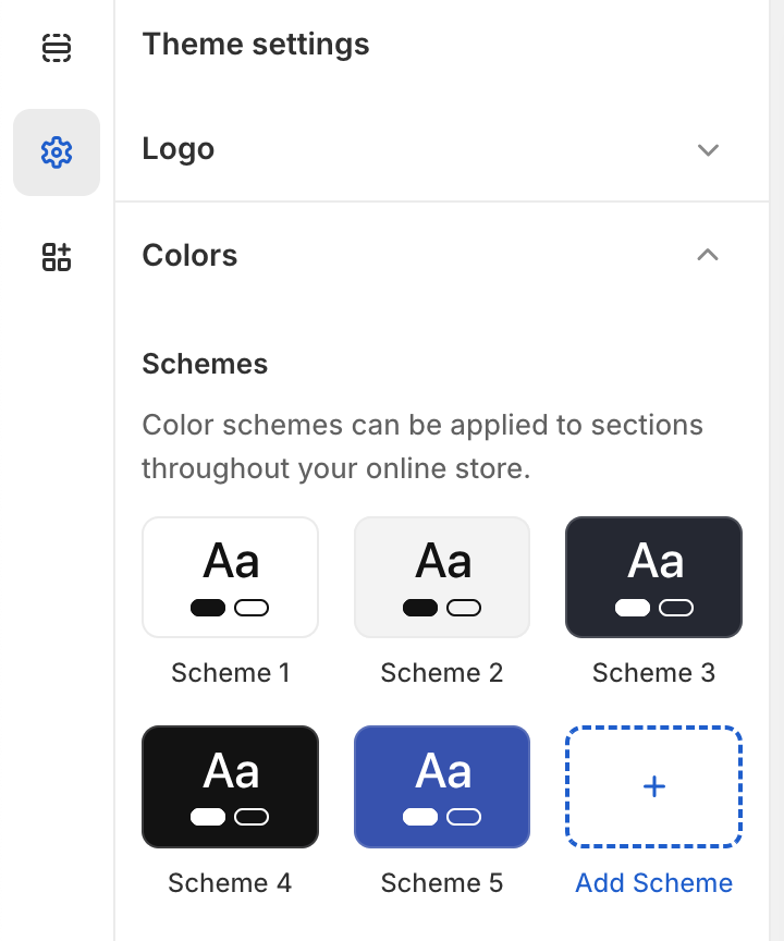 Color Schemes Configuration