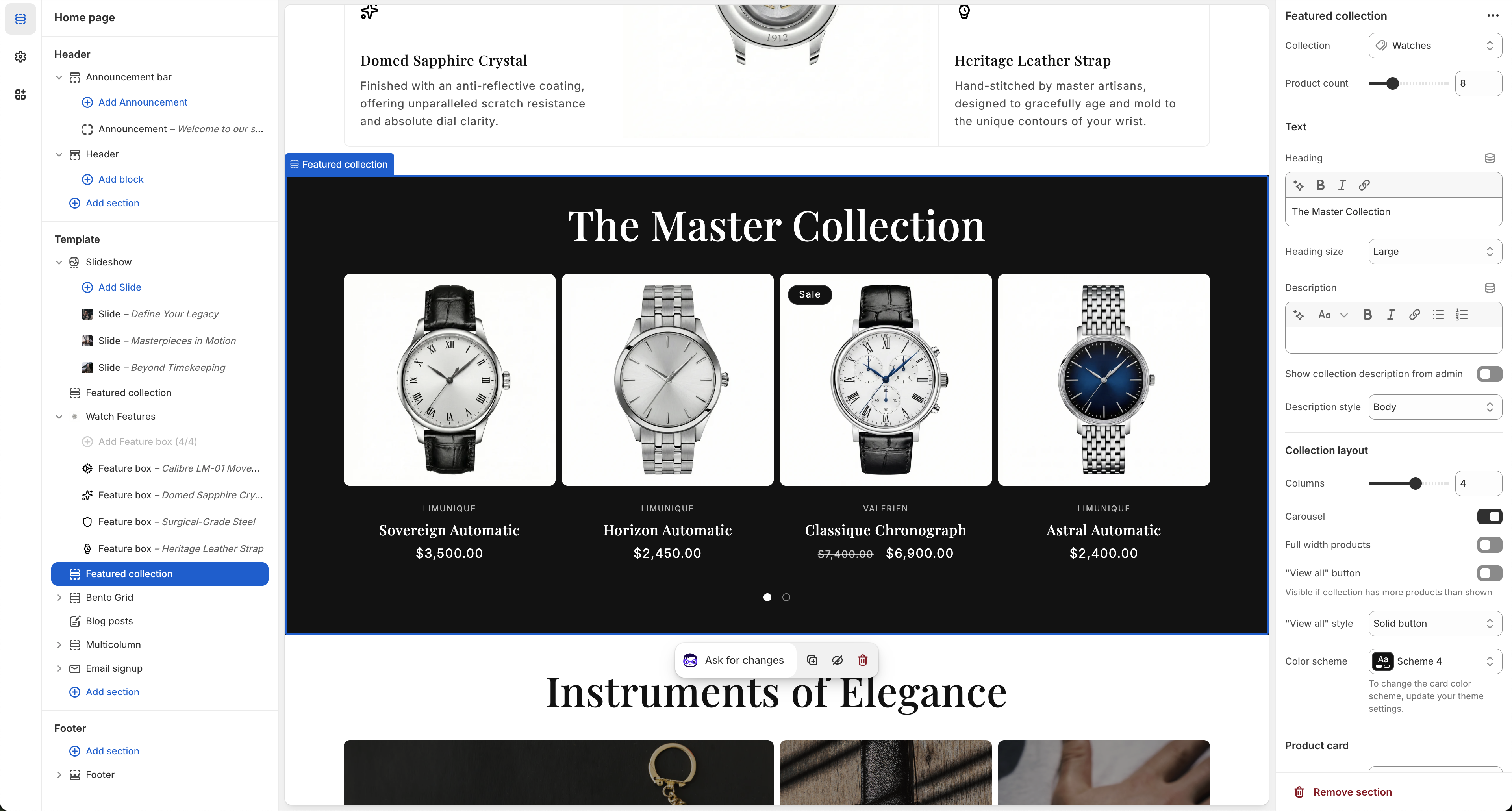 Bento Grid Configuration