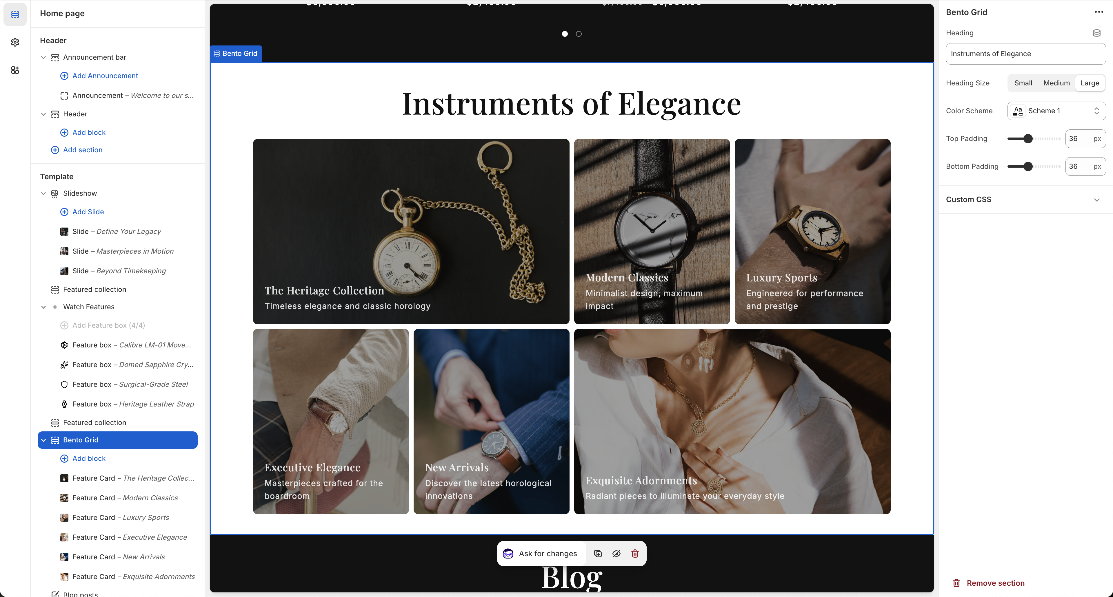 Blog Posts Configuration
