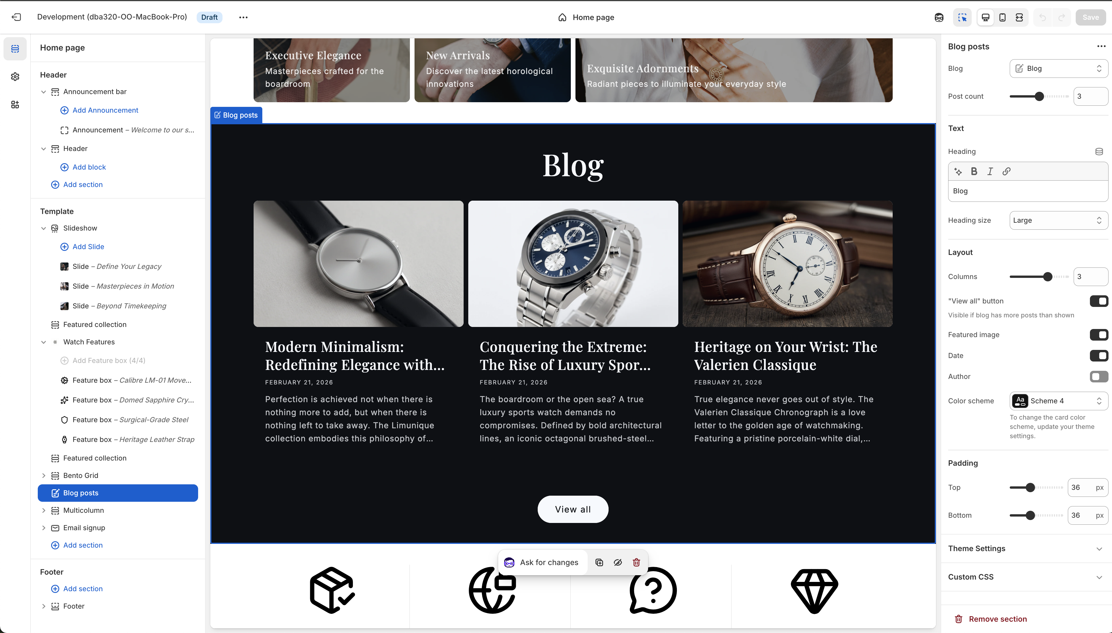 Multicolumn Configuration